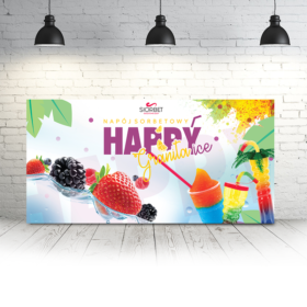 baner reklamowy granita slushy sorbet 100 x 50