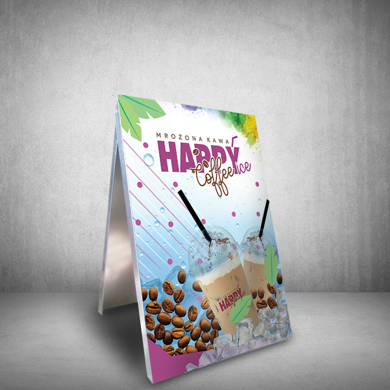 Potykasz reklamowe mrożona kawa potykacz reklamowy lody kawa mrożona