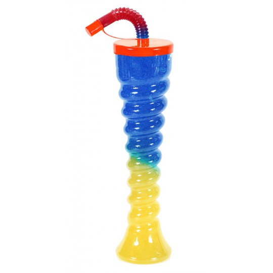 Kielich spirala pomarańczowy płaski dekielek 350 ml